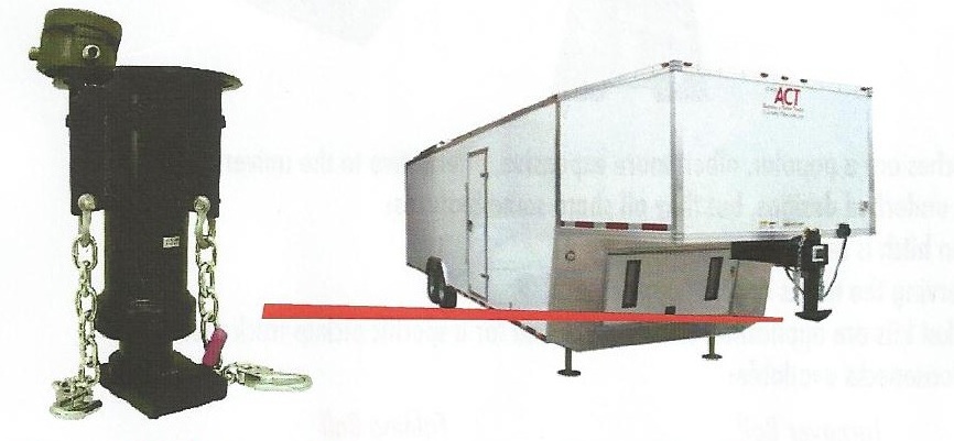 how a gooseneck hitch mounts to a trailer
